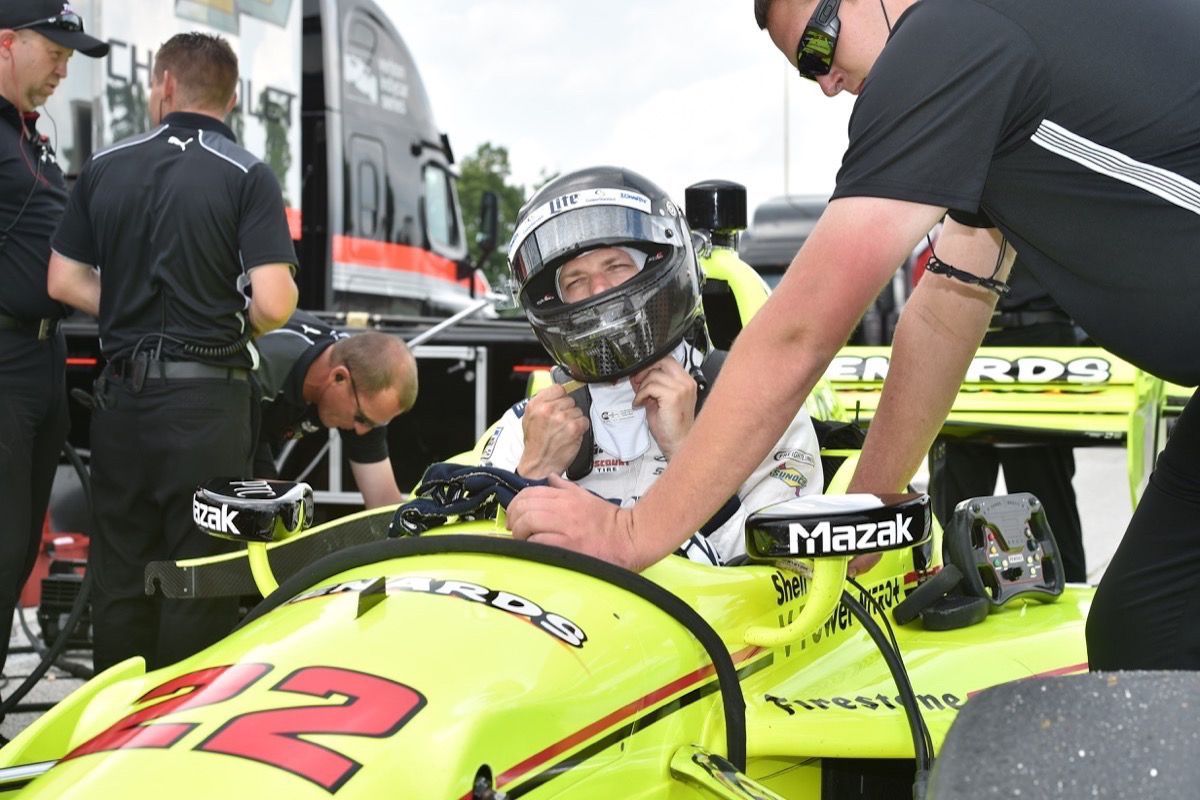 Le pilote de NASCAR Brad Keselowski a testé une IndyCar à Road America