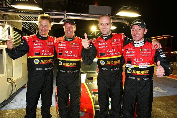 Le quatuor de la formation AF Corse partira depuis la pole position samedi sur le coup de 16 heures... Photo Jacques Letihon