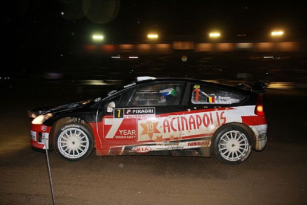 La Citroën C4 WRC de Philippe Stéveny était l'une des atttactions de ce Rallye de Wallonie. Elle a hélas trop vite disparu des classements... Photo www.bfo-brc.be