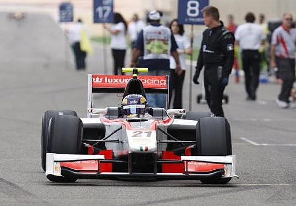 Tom Dillmann a inscrit pour la première fois son nom au palmarès d'une épreuve de GP2 Series ce samedi à Sakhir... Photo www.gp2series.com