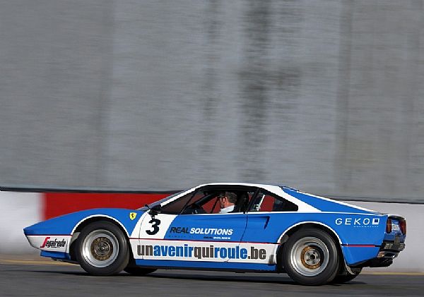 La Ferrari 308 GTB Gr.4 de Bjorn Waldegard et Stéphane Prévot sera assurément l'une des attractions de ces Legend Boucles de Spa 2012...