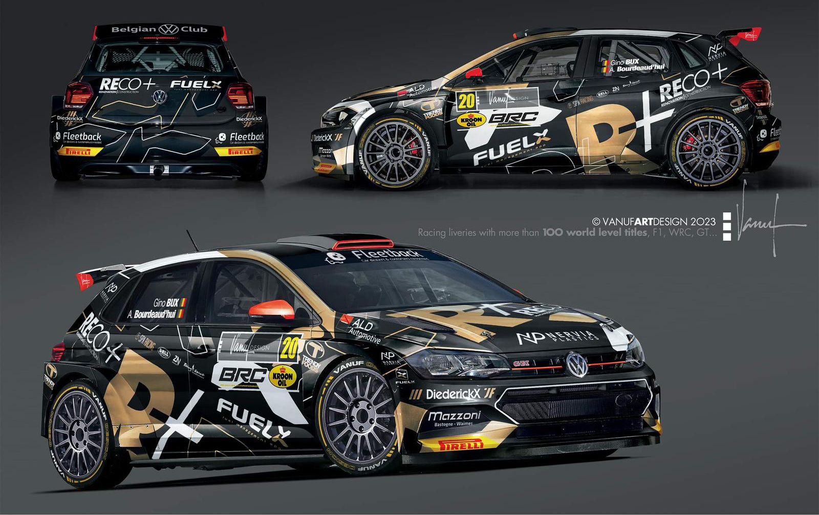 8 rallyes en VW Polo GTi Rally2 SXM pour Gino Bux