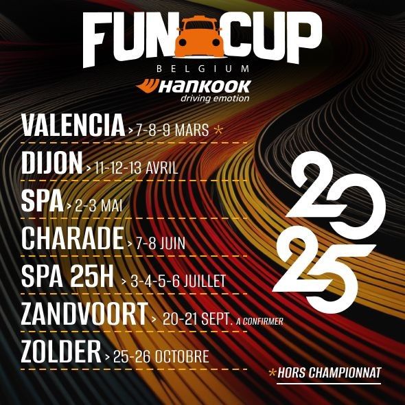 Fun Cup : le calendrier 2025 est bouclé !
